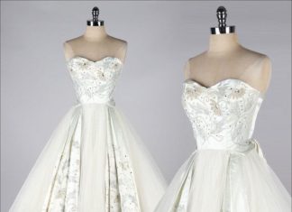 Short Wedding Dresses : vintage 1950s dress . satin and tulle . by millstreetvintage…