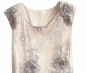 Short Wedding Dresses : White Sequin Dress | Miss Iny