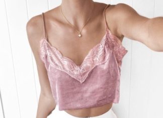 Street Style : Satin Pink Top