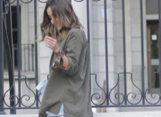 Street Style : streetstyleplatform:
Army Green V Neck Belt Coat