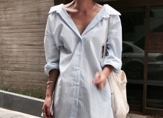 Street Style : streetstyleplatform:Blue Blouse