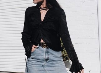 Street Style : streetstyleplatform:
Denim Skirt