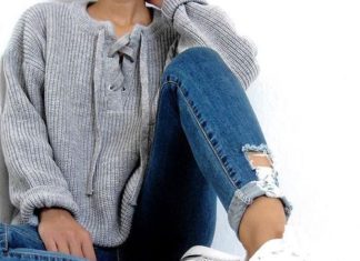 Street Style : streetstyleplatform:Grey Sweater