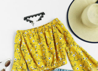 Street Style : streetstyleplatform:
Off Shoulder Print Blouse