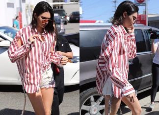 Street Style : streetstyleplatform:Red Striped Blouse