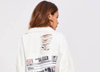 Street Style : streetstyleplatform:White Denim Jacket >