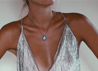 Street Style : streetstyleplatform:x Silver Foil Wrap Front Cami Top