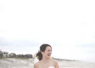 Trendy Wedding Dresses : Beach House Backyard Wedding | Christina Block Photography…