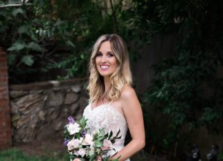 Trendy Wedding Dresses : Beautiful bride in a Flora wedding dress…