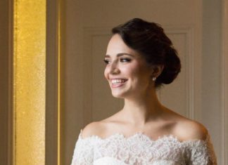 Trendy Wedding Dresses : Chic Christmas Wedding by A Guy & A Girl Photography…