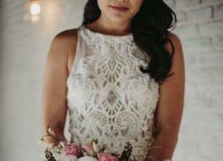 Trendy Wedding Dresses : Glamorous & Stylish Wedding by Katie Branch Photography and Jen Kruger Desig…