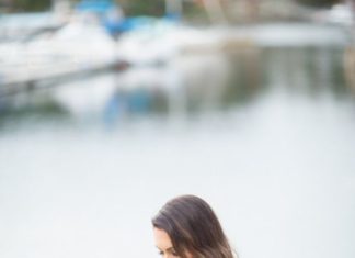 Trendy Wedding Dresses : Pretty Seaside Wedding in Vancouver | Maru Photography | Bridal Musings Wedding …