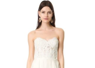 Trendy Wedding Dresses : Reem Acra Alia Strapless Lace Gown…