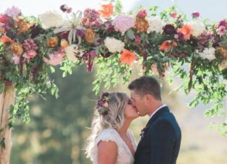 Trendy Wedding Dresses : Romantic Jewel-Toned Wedding by Sara Lynn Photography…