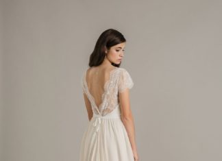 Trendy Wedding Dresses : Sally Eagle Wedding Dress Collection 2017 Violet top with Peony. back…