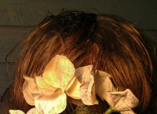 Wedding Hair With Flowers & jewels : Custom hair fastener with Pearls & Bronzed Silk Flowers, Holiday Events, W…