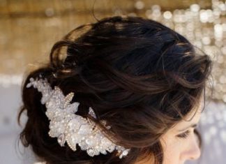 Wedding Hair With Flowers & jewels : Handmade Destination Wedding in Turks & Caicos…