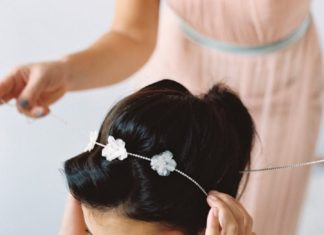 Wedding Hair With Flowers & jewels : Wedding dress idea; Featured photographer: Charlotte Jenks Lewis…