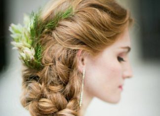 Wedding Hair With Flowers & jewels : Wedding hairstyle idea; Featured Photographer: Craig Paulson Photography…