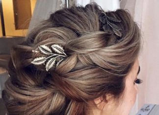 Wedding Hair With Flowers & jewels : Wedding hairstyle idea; Featured: Ulyana Aster…