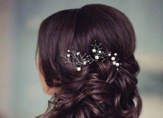 Wedding Hair With Flowers & jewels : 21 Pretty Side-Swept Hairstyles for Prom | StayGlam