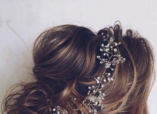 Wedding Hair With Flowers & jewels : 24 Most Romantic Bridal Updos & Wedding Hairstyles | Wedding Forward
