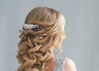 Wedding Hair With Flowers & jewels : 24 Stunning Half Up Half Down Wedding Hairstyles | Wedding Forward