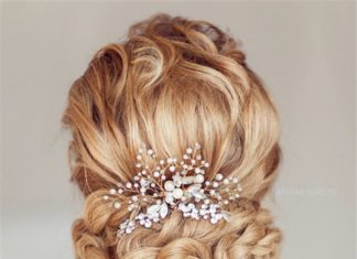 Wedding Hair With Flowers & jewels : 25 Most Beautiful Updo Wedding Hairstyles to Inspire You