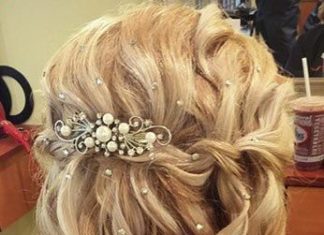 Wedding Hair With Flowers & jewels : 26 Stunning Half Up, Half Down Hairstyles | StayGlam