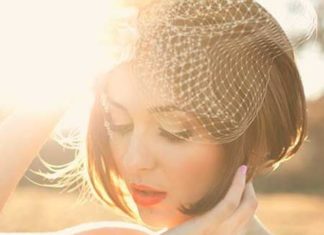 Wedding Hair With Flowers & jewels : 30 Ways To Style Short Hair for Your Wedding | Bridal Musings