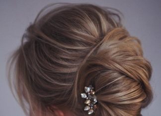 Wedding Hair With Flowers & jewels : …
