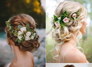 Wedding Hair With Flowers & jewels : 50+ Amazing Ways to Use Green Floral at Your Wedding – Oh Best Day Ever