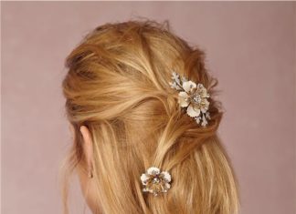 Wedding Hair With Flowers & jewels : BHLDN Wedding Hair Accessories 20…
