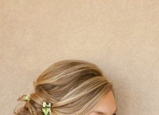 Wedding Hair With Flowers & jewels : Bridal Updo…