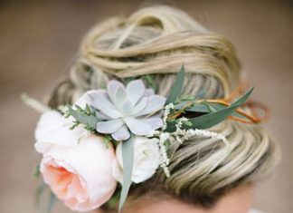 Wedding Hair With Flowers & jewels : Brides.com: . To keep your flower crown (and hairstyle!) looking fresh, sub out …