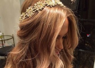 Wedding Hair With Flowers & jewels : bronde balayage hair…