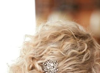 Wedding Hair With Flowers & jewels : Curly hair updo…