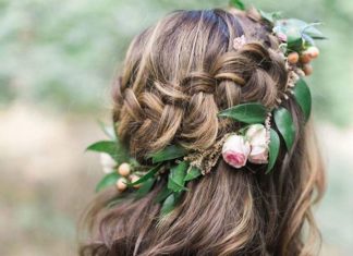Wedding Hair With Flowers & jewels : Discover hundreds of elegant designer wedding dresses created by David Tutera, S…