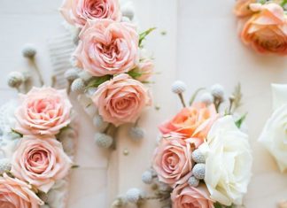 Wedding Hair With Flowers & jewels : DIY Floral Comb Tutorial by @Juniper Designs OKC photo by @Erica Youds Fair Phot…