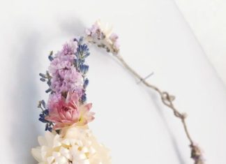 Wedding Hair With Flowers & jewels : Dried flower crown // bohemian flower crown // by MeadowandMoss…