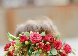 Wedding Hair With Flowers & jewels : Floral crown…