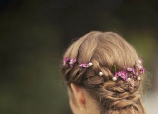 Wedding Hair With Flowers & jewels : floral crown wedding long hair…