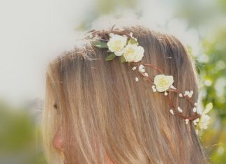 Wedding Hair With Flowers & jewels : Flower Hair Wreath Bohemian Flower Crown by ShepherdoftheSea, $30.00…