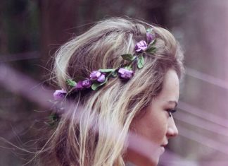 Wedding Hair With Flowers & jewels : flowers….