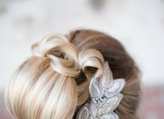 Wedding Hair With Flowers & jewels : Gallery & Inspiration | Picture – 1272707 – Style Me Pretty
