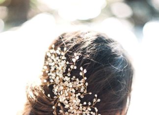 Wedding Hair With Flowers & jewels : Gorgeous Headpiece…