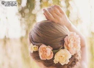 Wedding Hair With Flowers & jewels : Hair and Make-up by Steph: Melanie…