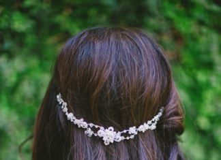 Wedding Hair With Flowers & jewels : Headpiece…