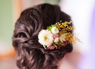 Wedding Hair With Flowers & jewels : How To Rock Fresh Flowers In Your Hair: 65 Ideas | HappyWedd.com…