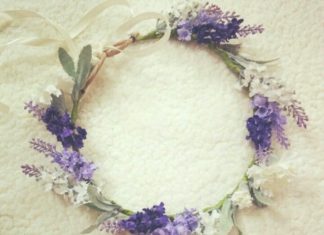 Wedding Hair With Flowers & jewels : lavender flowers in hair – Google Search Lavender Flower Crown~…